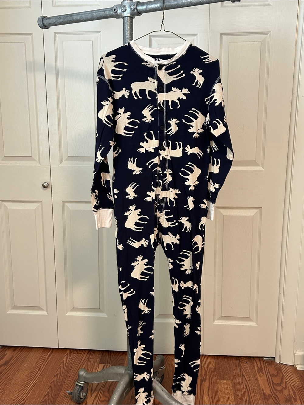 Lazy One women’s moose one piece pajamas S